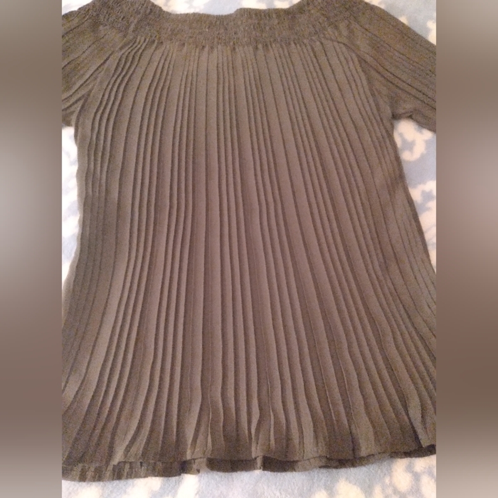DRESS-U By‎ Sharon Gray Pleated Top  Sheer Girlhoodcore Festival Event